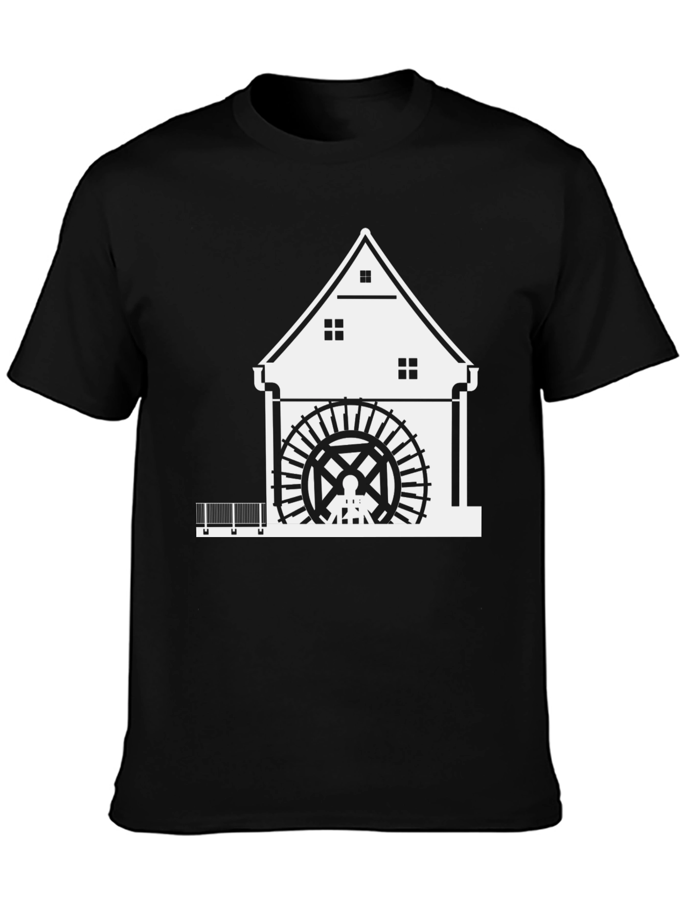 Black Watermill Graphic Tee