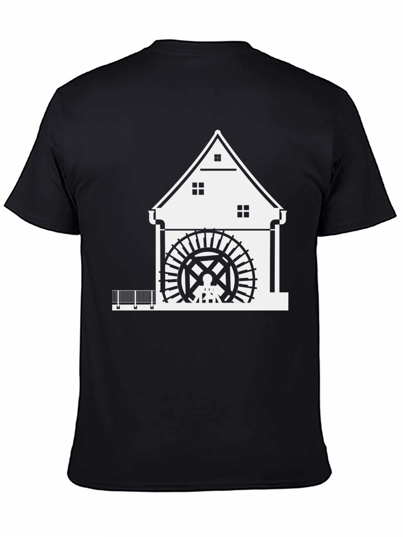 Black Watermill Graphic Tee