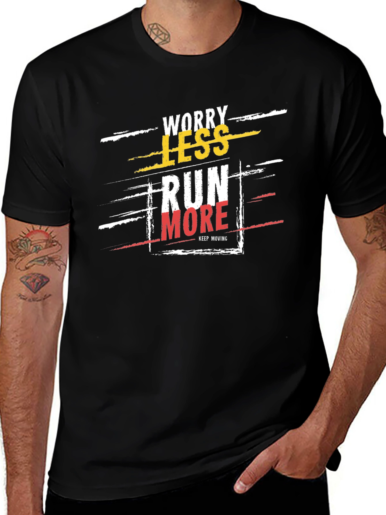 Worry Less Run More Graphic Tee