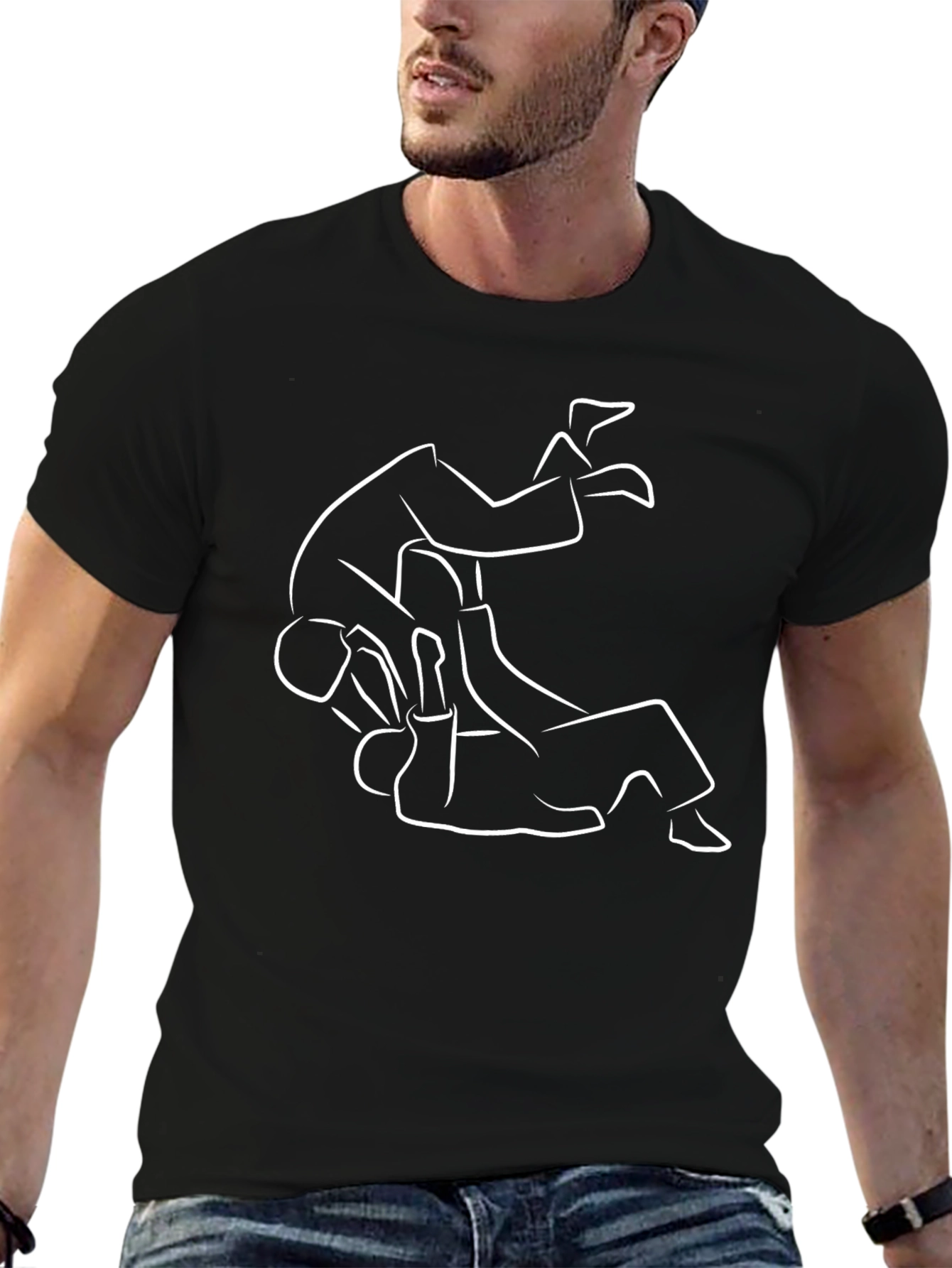 Martial Arts T-Shirt - Judo Wrestling Design