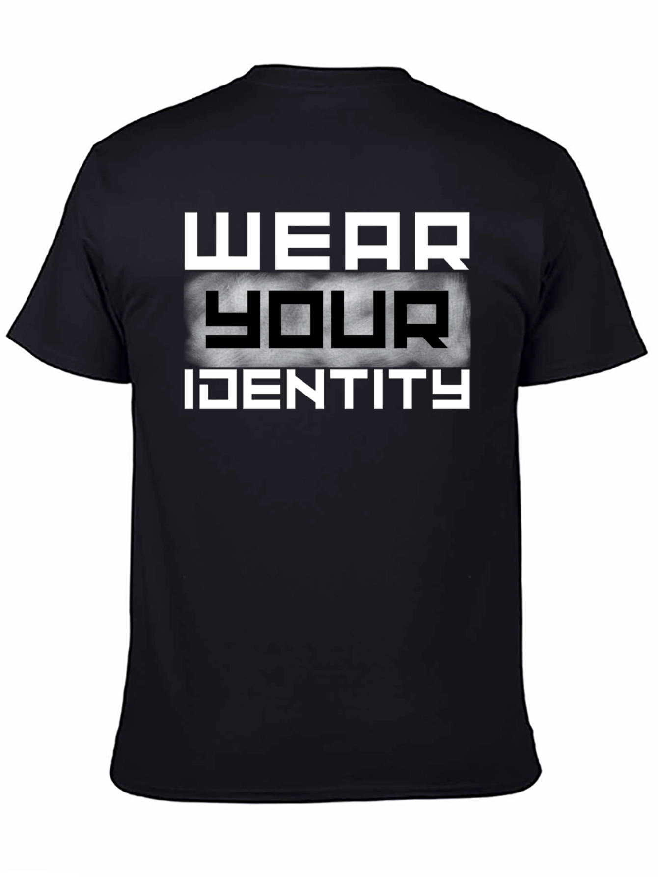 Wear Your Identity Black Graphic T-Shirt