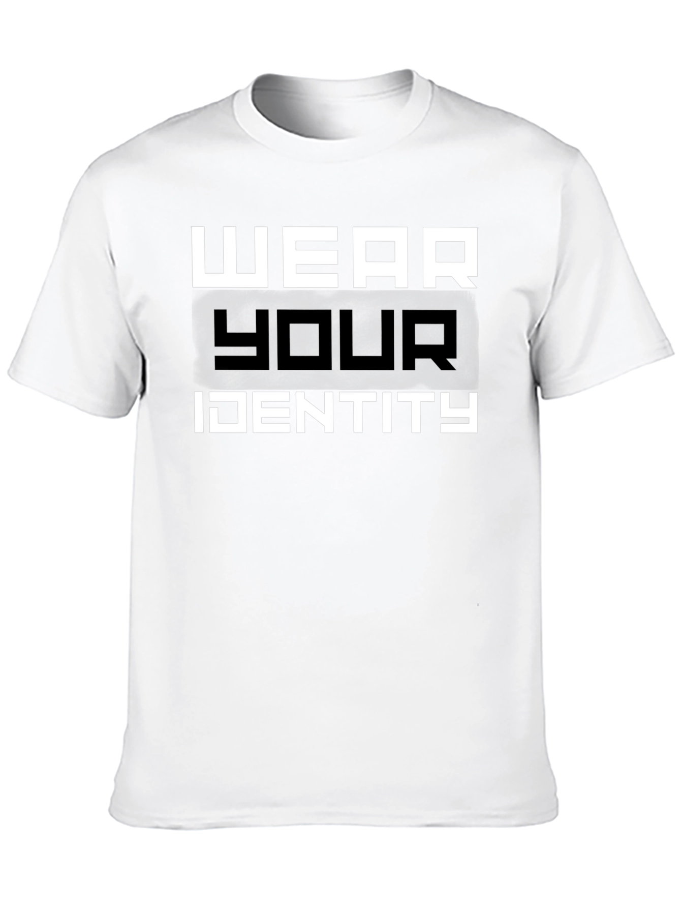 Wear Your Identity Black Graphic T-Shirt