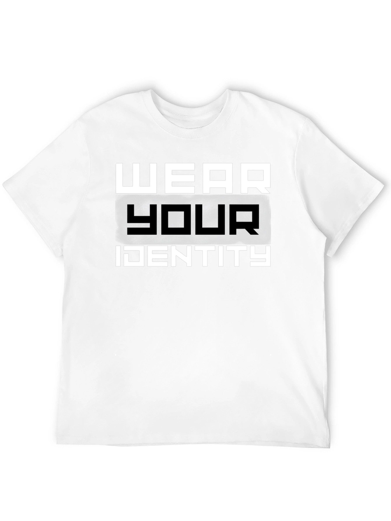 Wear Your Identity Black Graphic T-Shirt