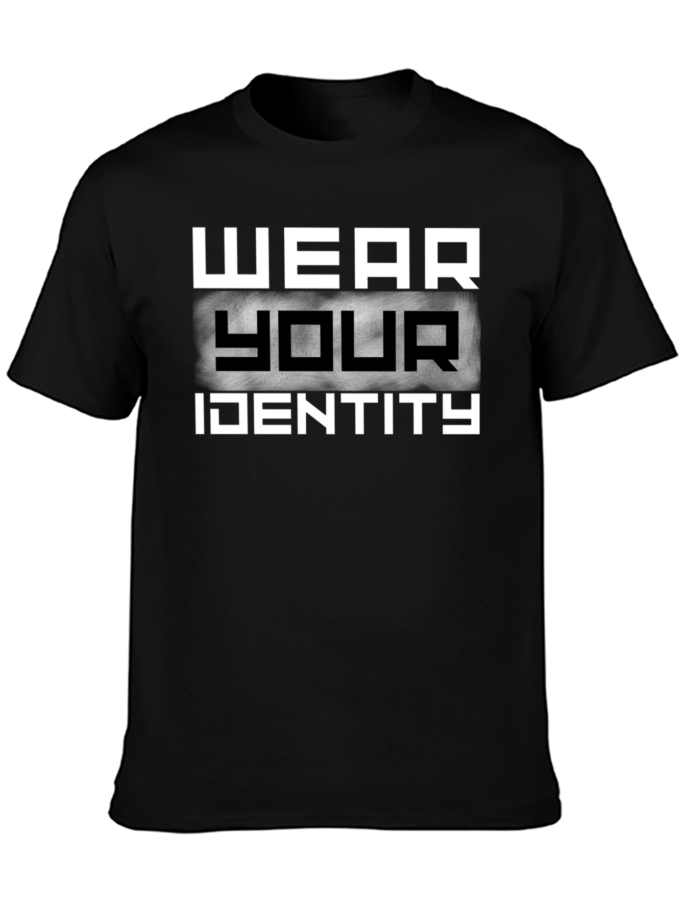 Wear Your Identity Black Graphic T-Shirt