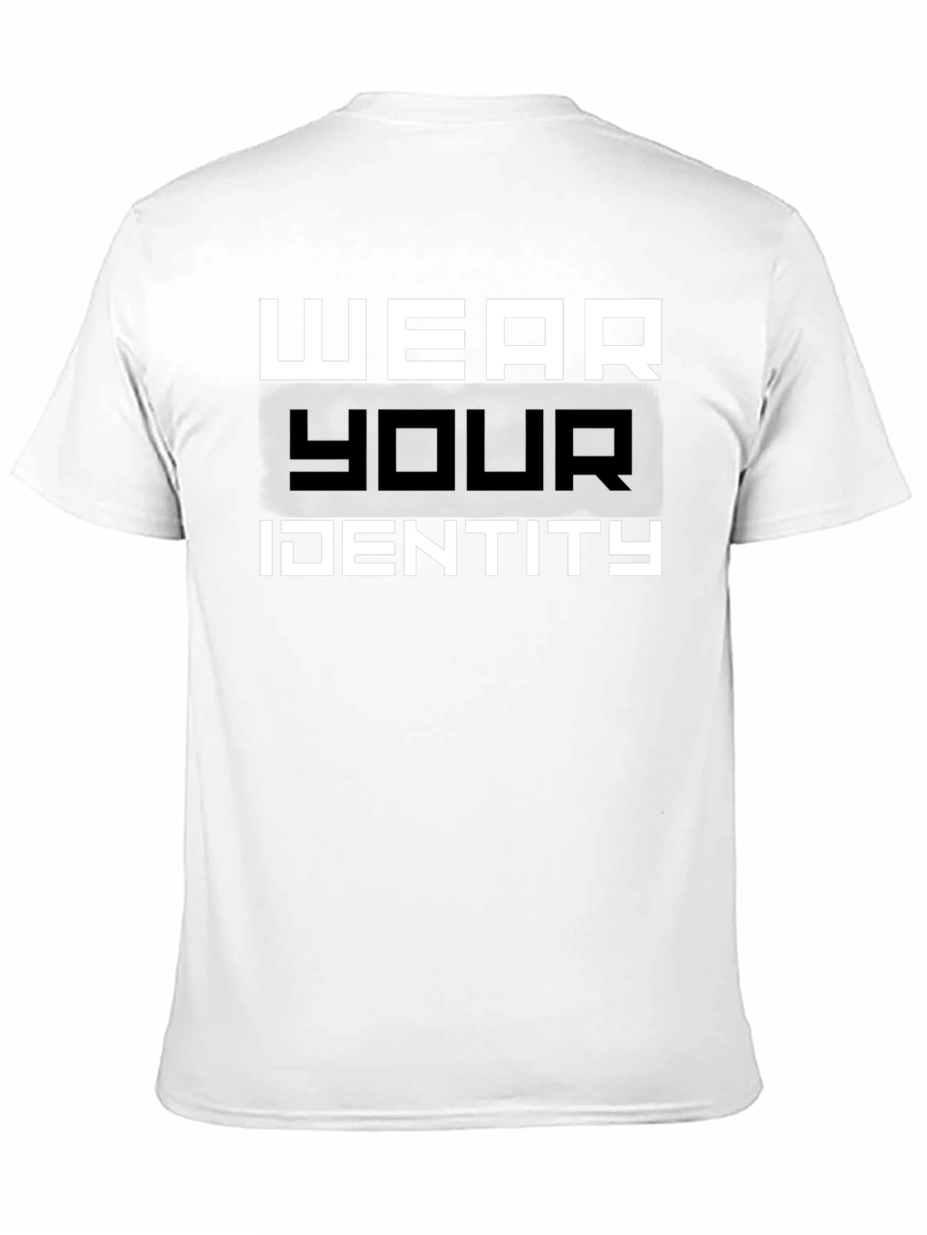Wear Your Identity Black Graphic T-Shirt
