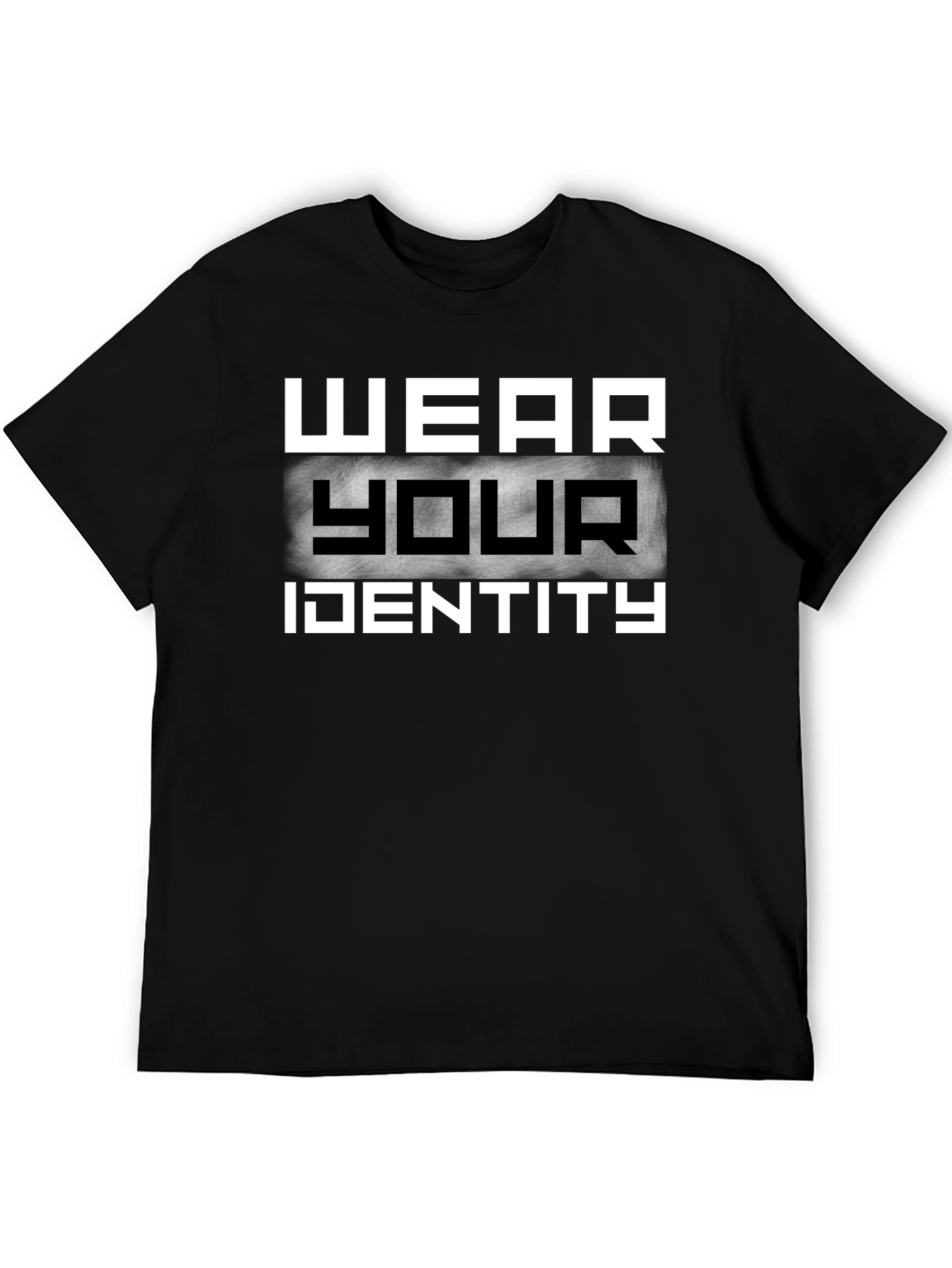 Wear Your Identity Black Graphic T-Shirt