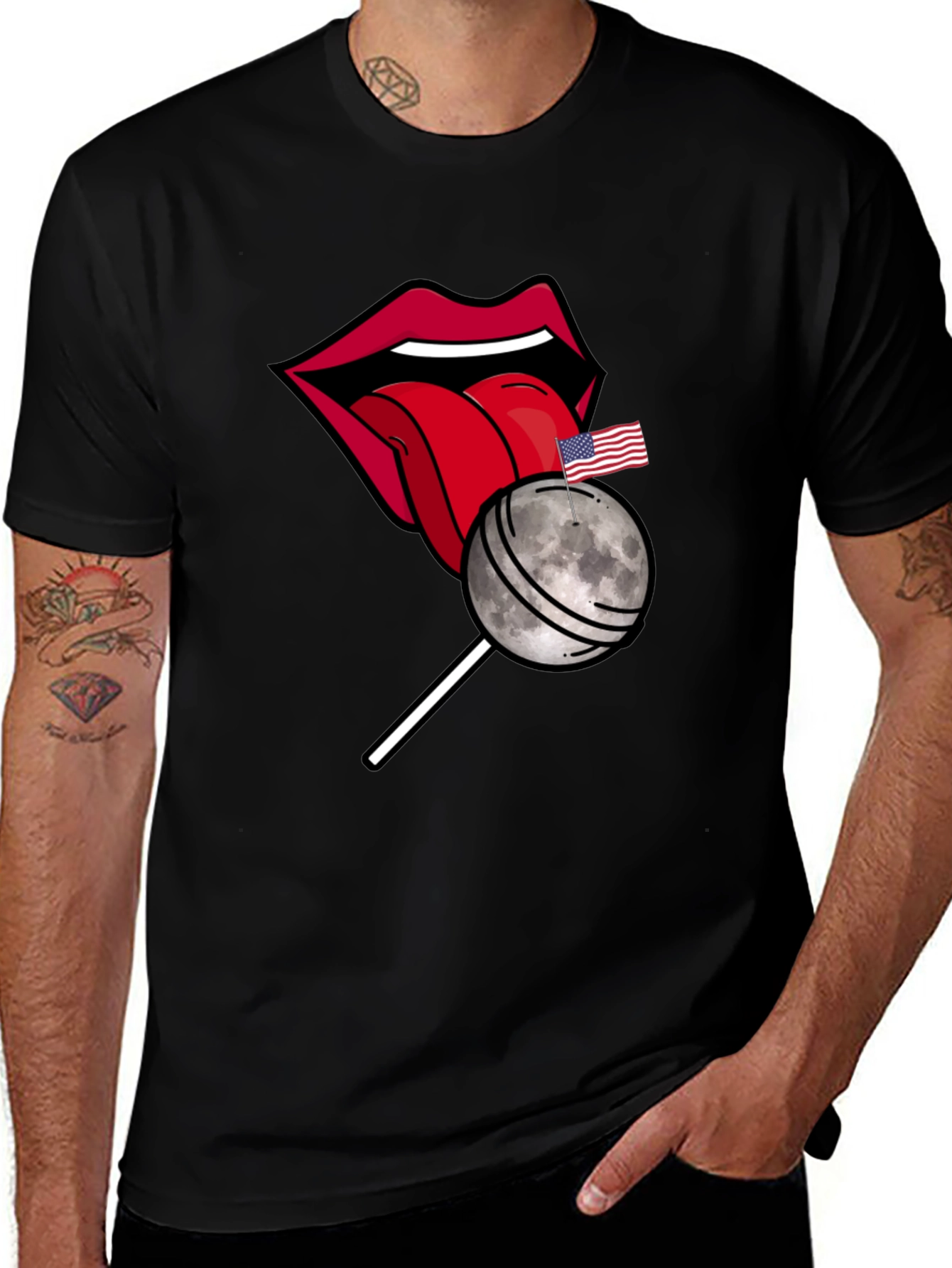 Moon Lollipop Graphic T-Shirt