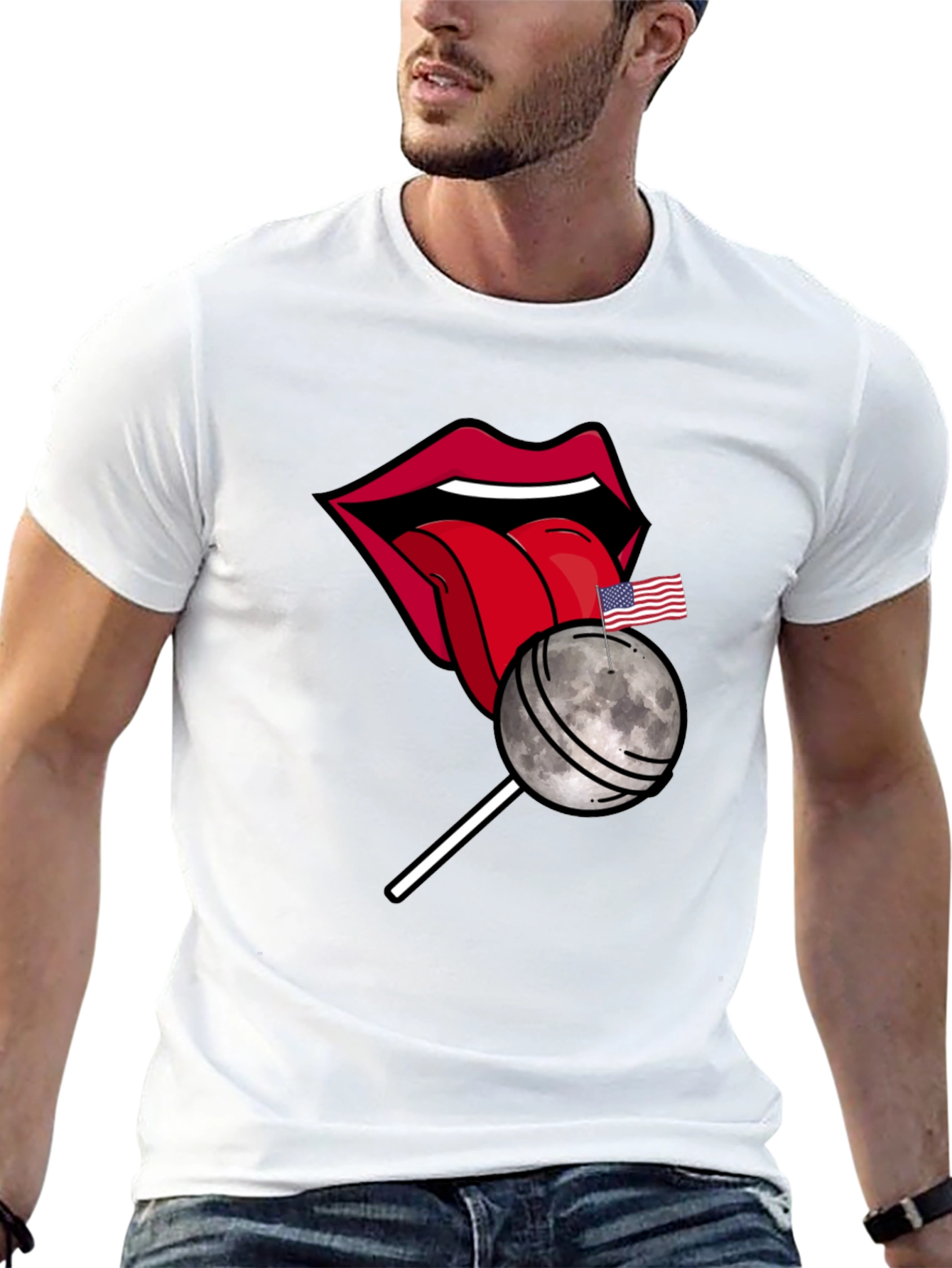 Moon Lollipop Graphic T-Shirt