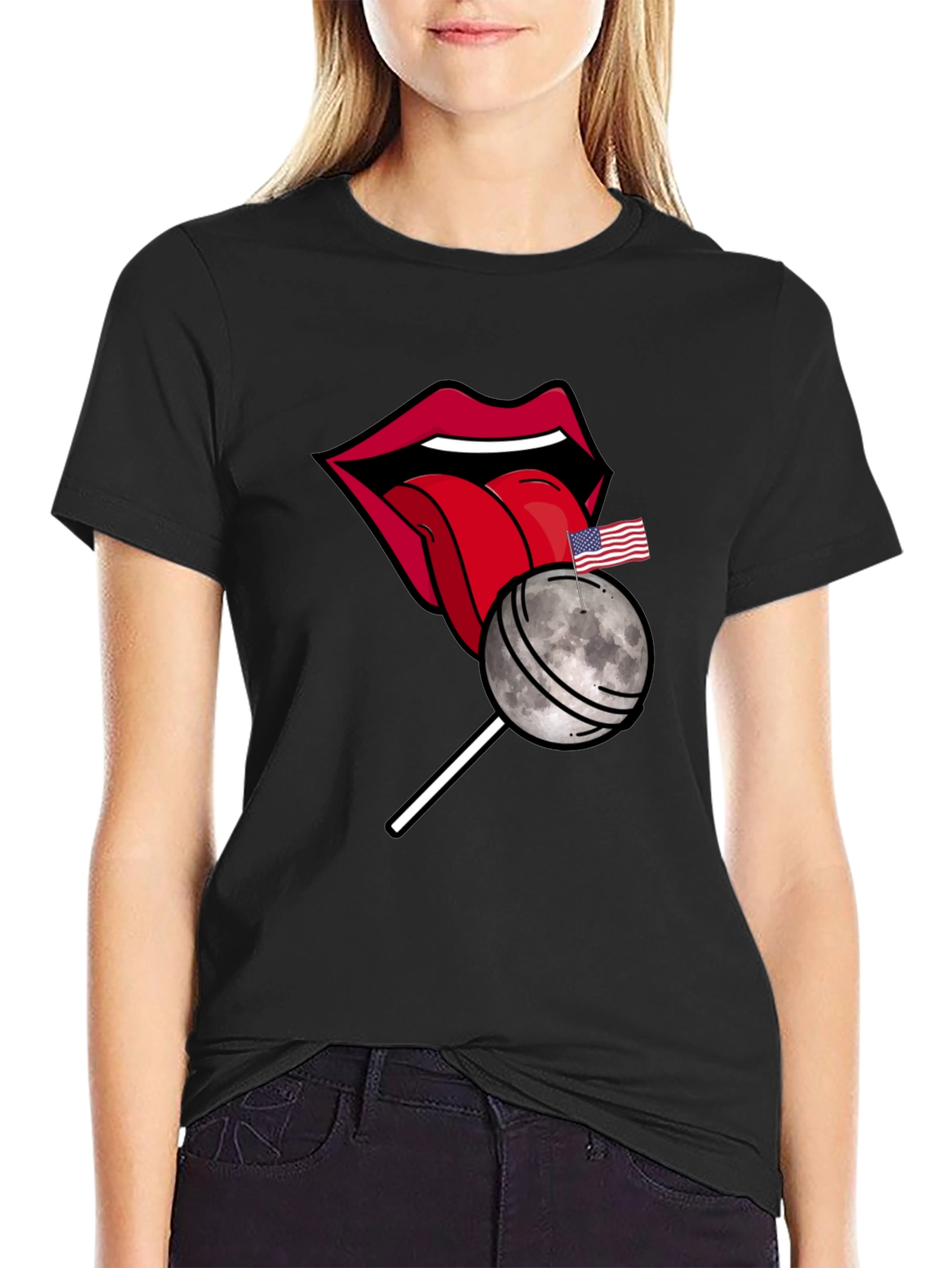 Moon Lollipop Graphic T-Shirt