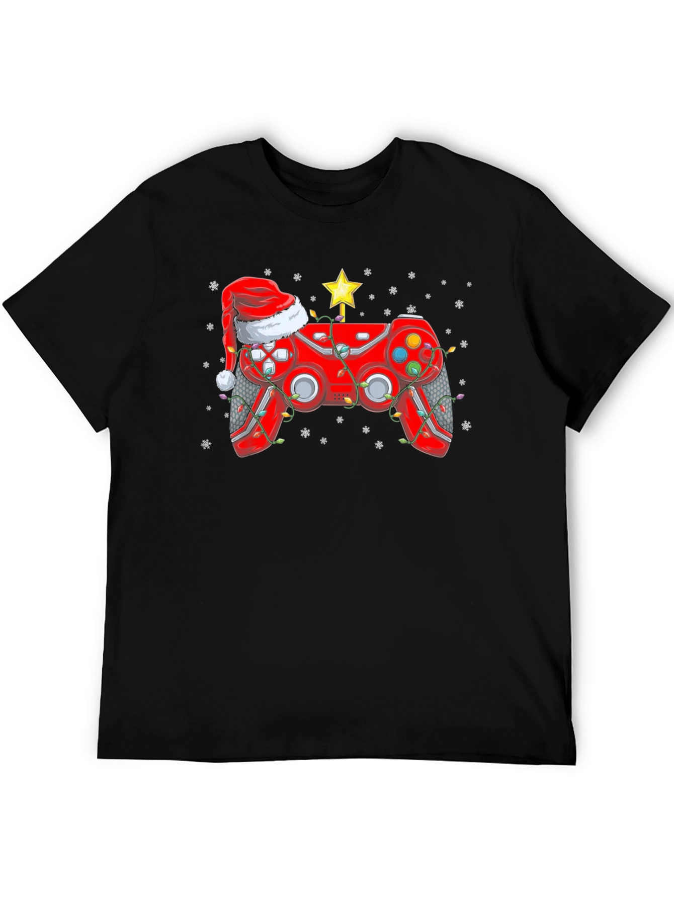 Festive Gamer T-Shirt - Christmas Controller Design