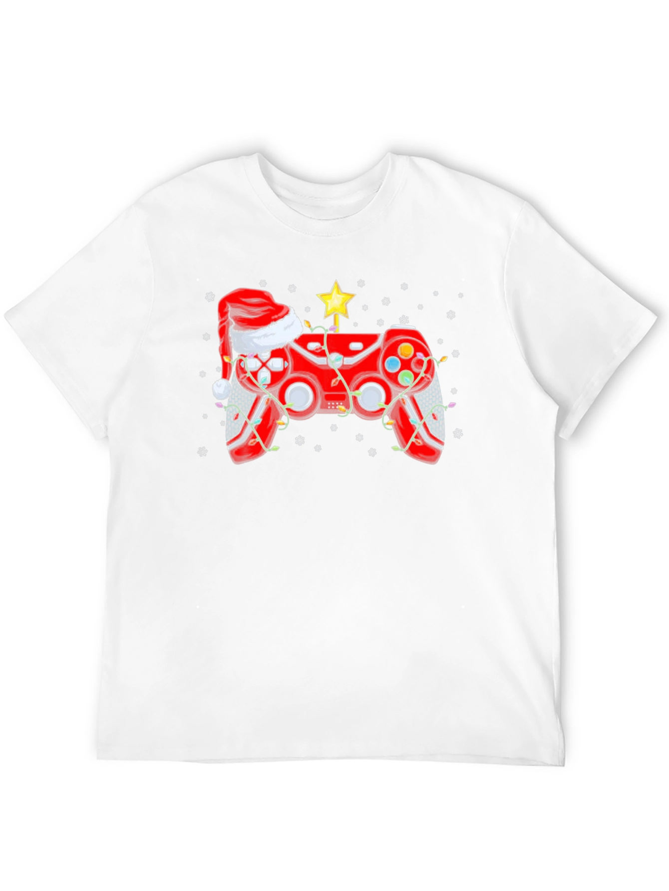 Festive Gamer T-Shirt - Christmas Controller Design