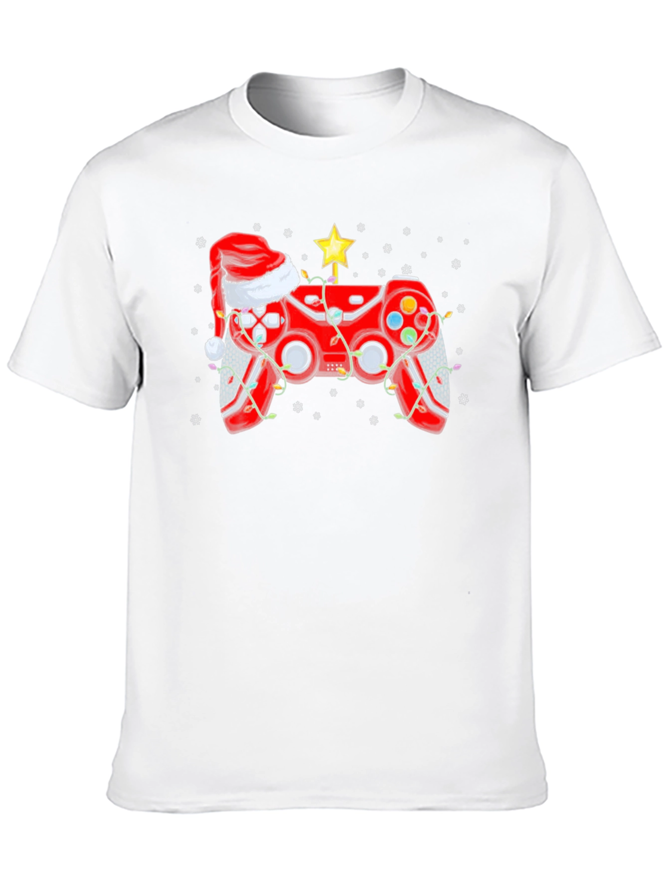 Festive Gamer T-Shirt - Christmas Controller Design
