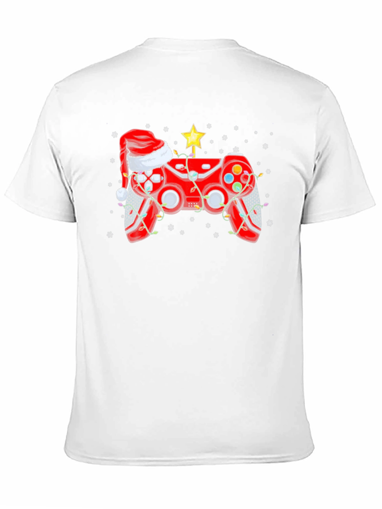 Festive Gamer T-Shirt - Christmas Controller Design
