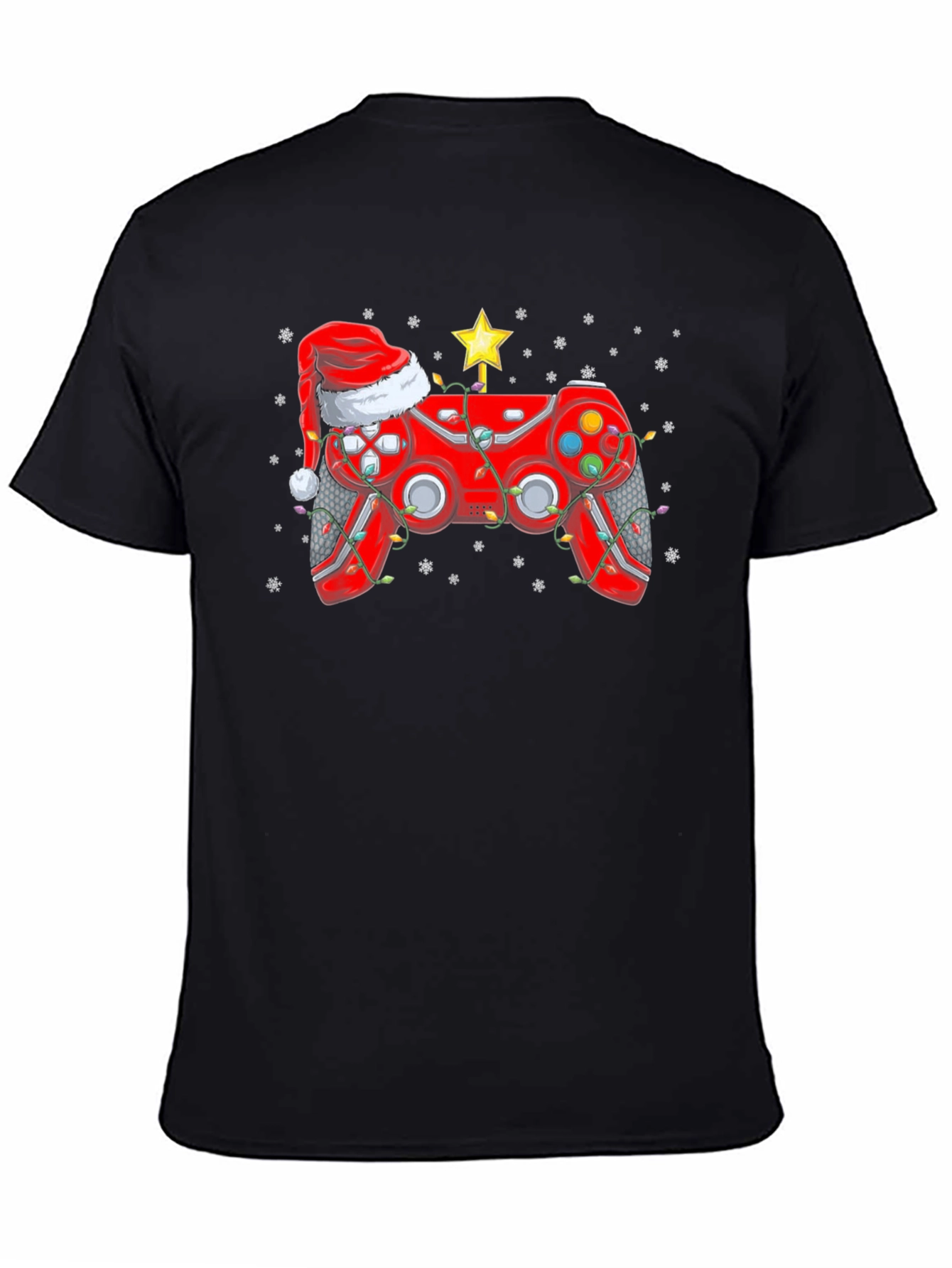 Festive Gamer T-Shirt - Christmas Controller Design