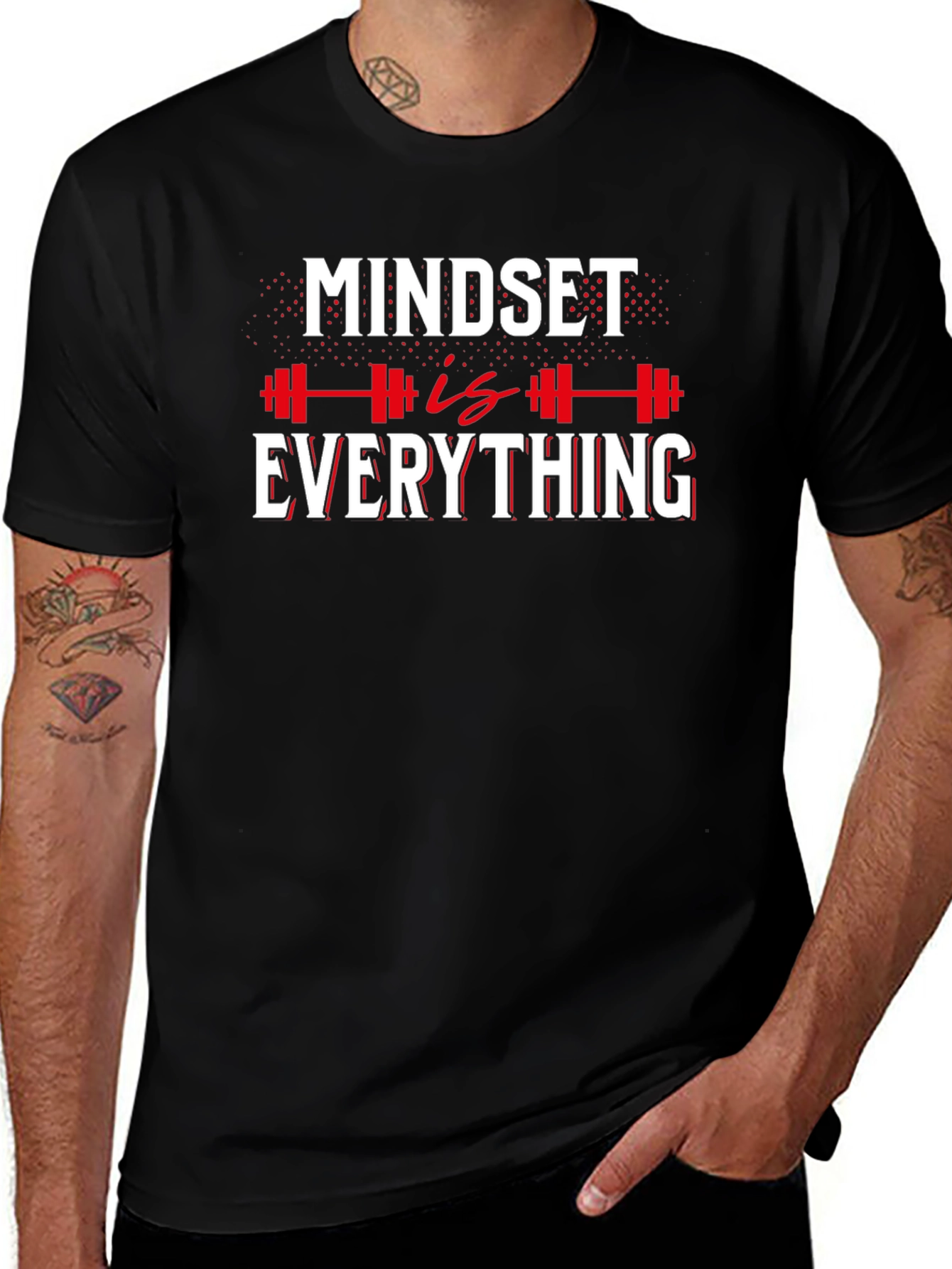 Mindset is Everything T-Shirt - Motivational Gym Tee