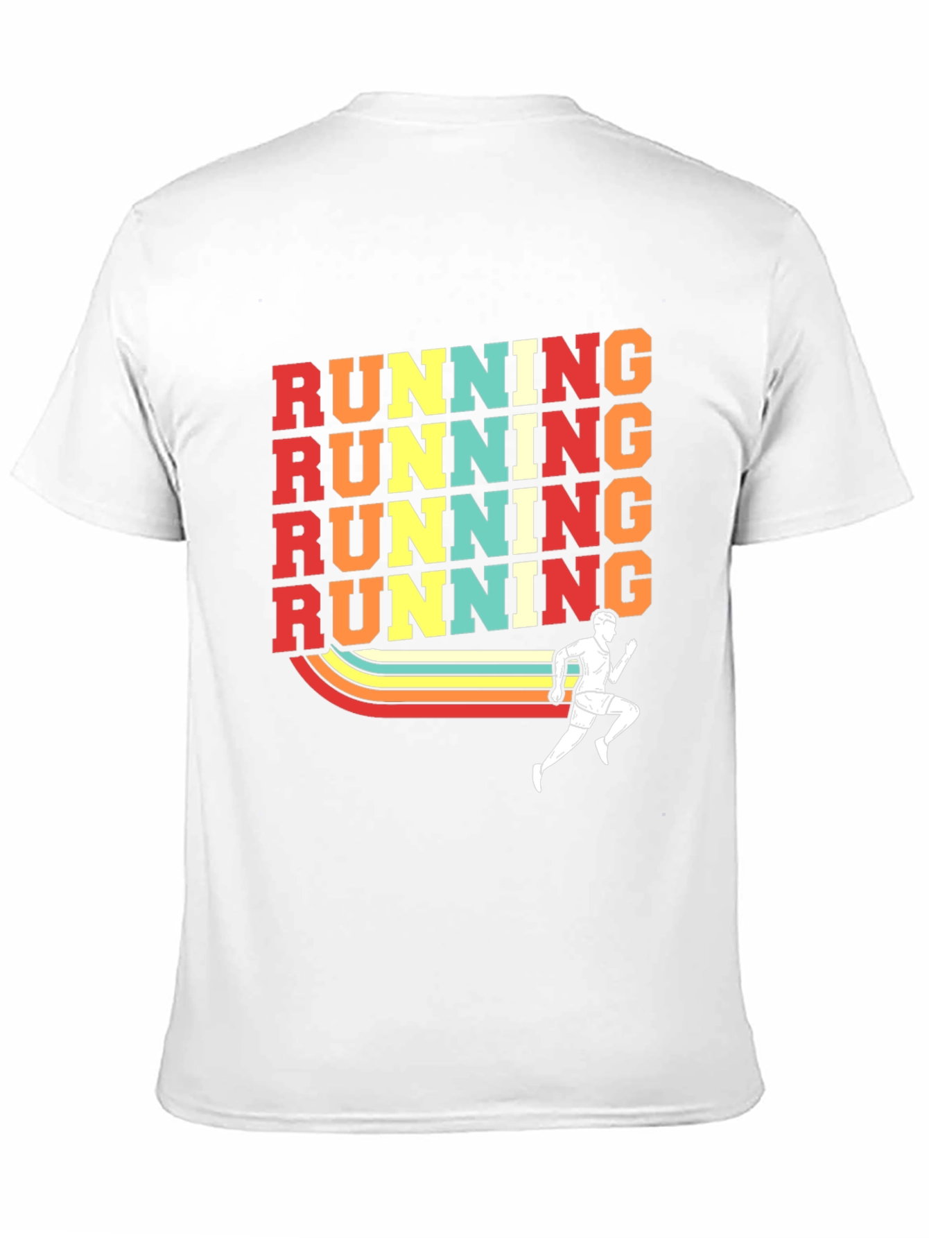 Retro Running T-Shirt - Black