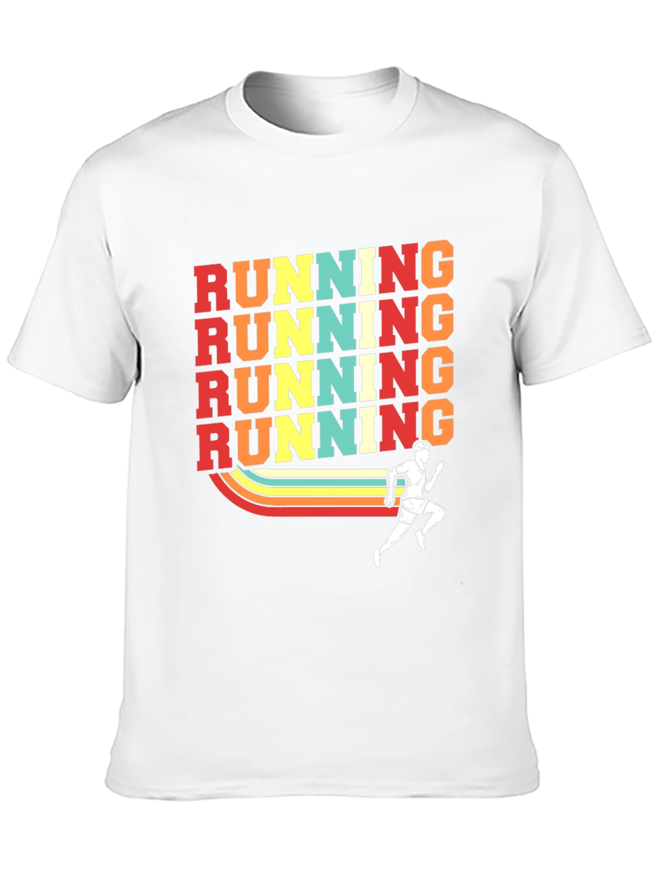 Retro Running T-Shirt - Black