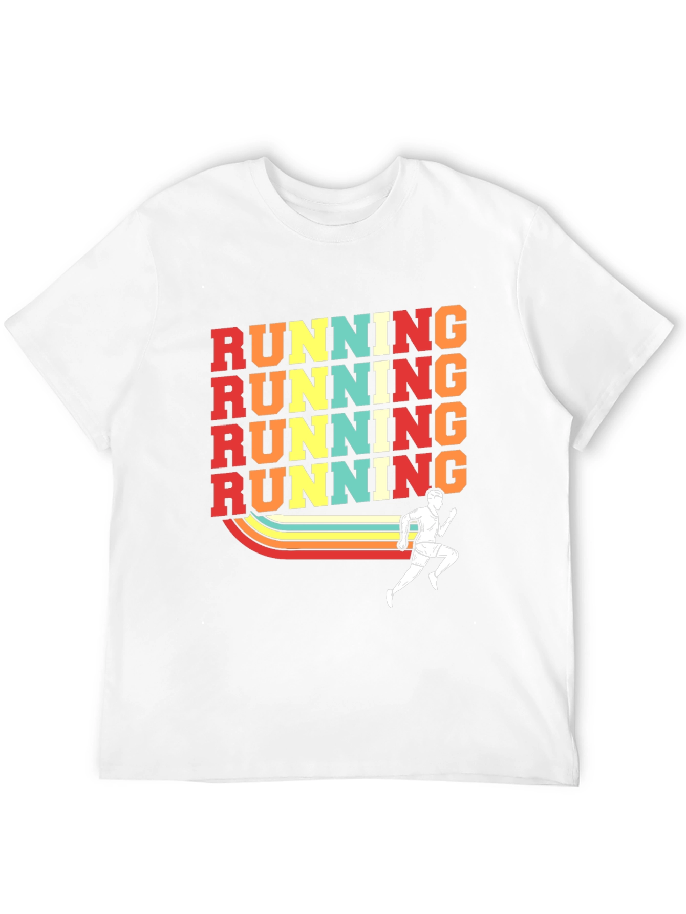 Retro Running T-Shirt - Black