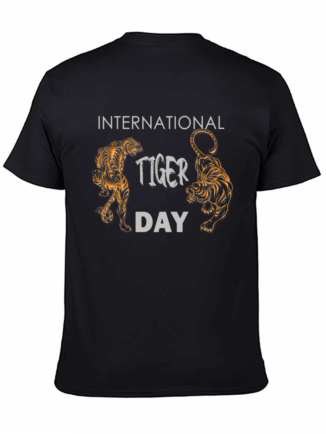 International Tiger Day Black T-Shirt