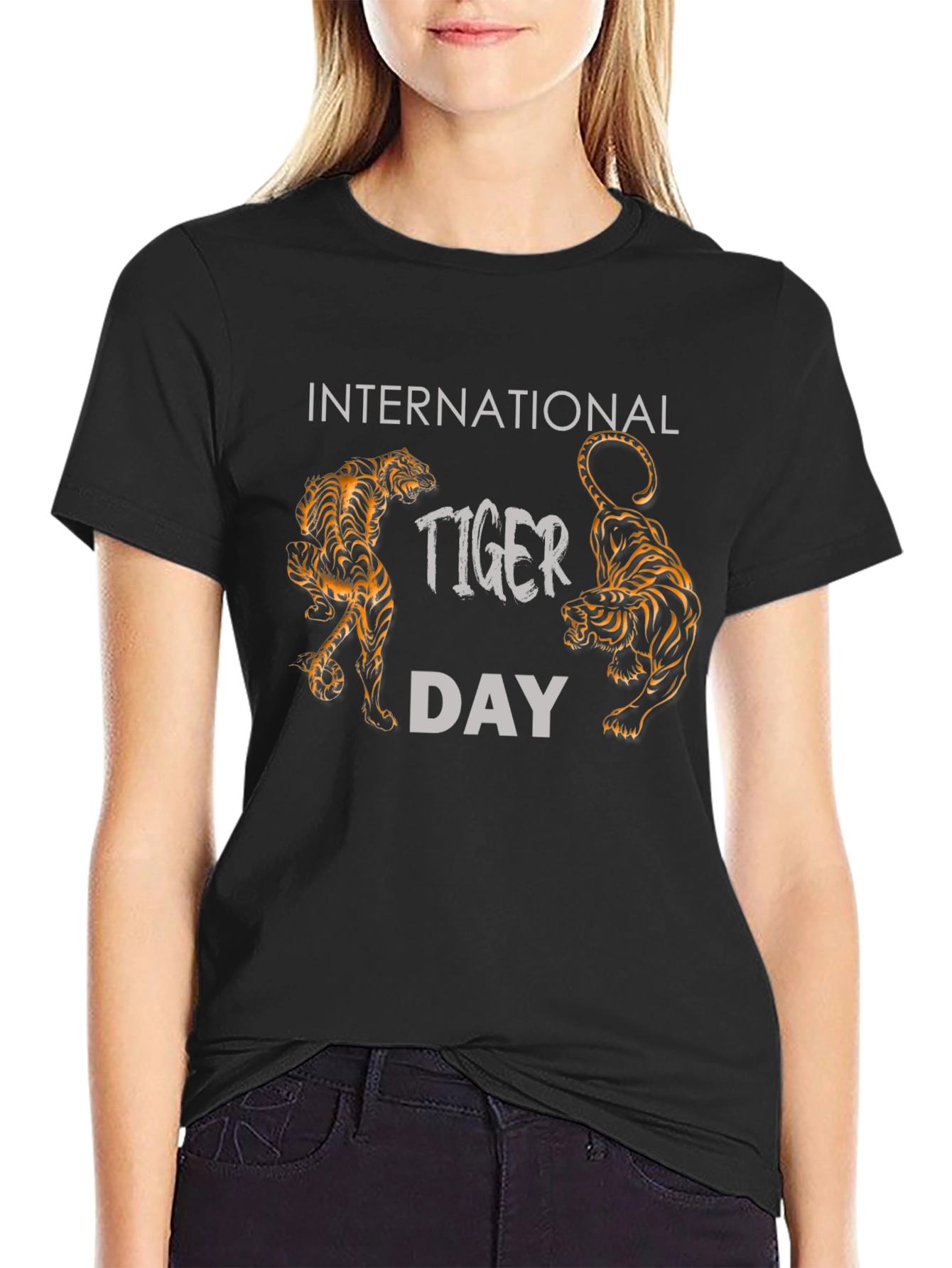 International Tiger Day Black T-Shirt