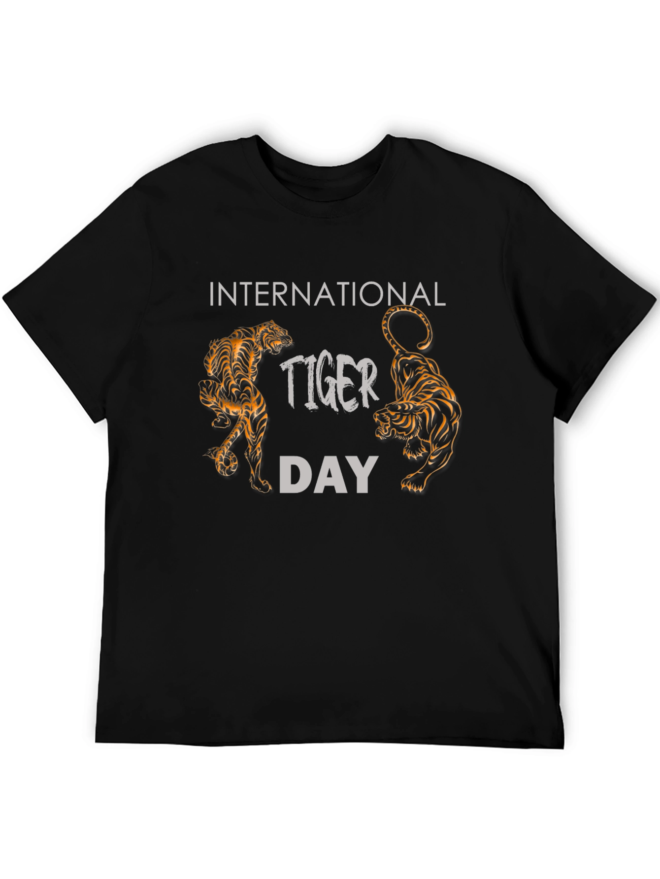 International Tiger Day Black T-Shirt