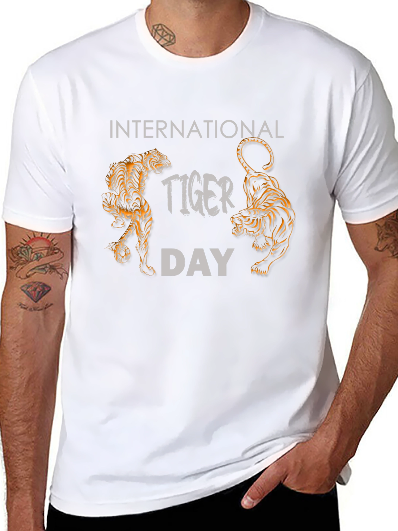 International Tiger Day Black T-Shirt