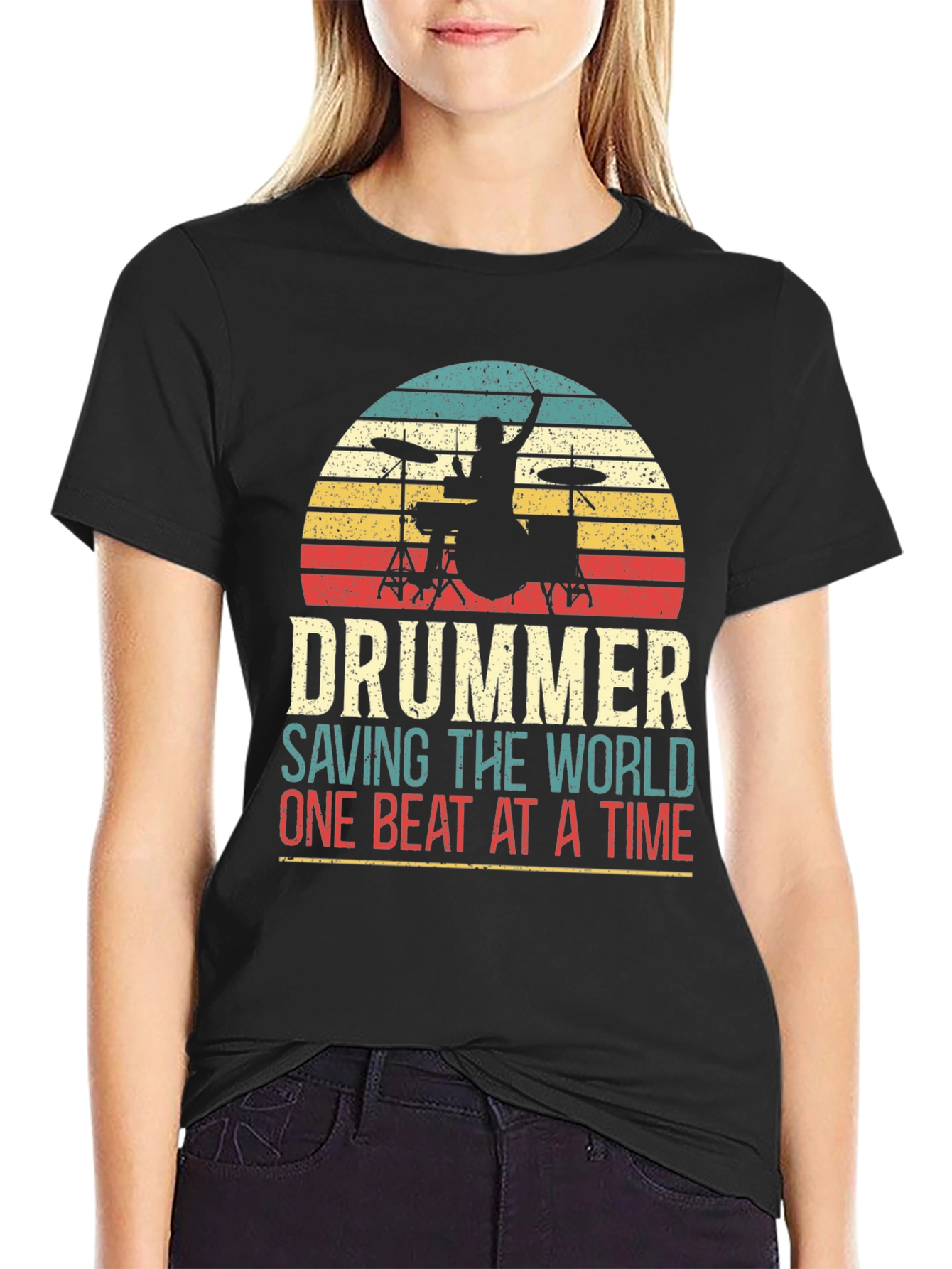 Drummer Saving The World T-Shirt