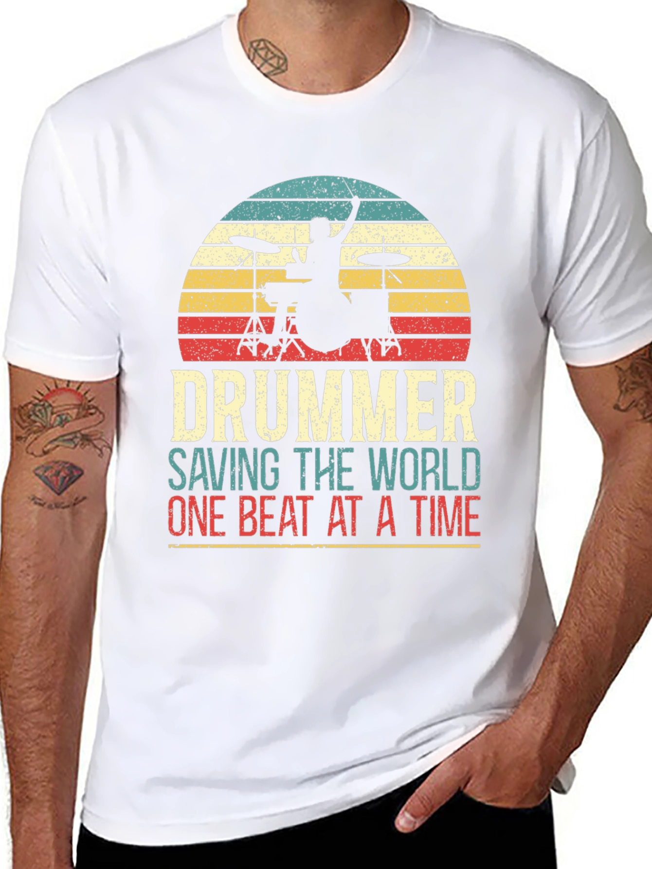 Drummer Saving The World T-Shirt