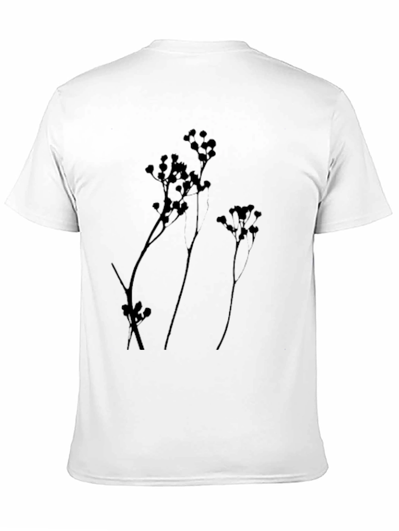 Botanical Silhouette Black T-Shirt