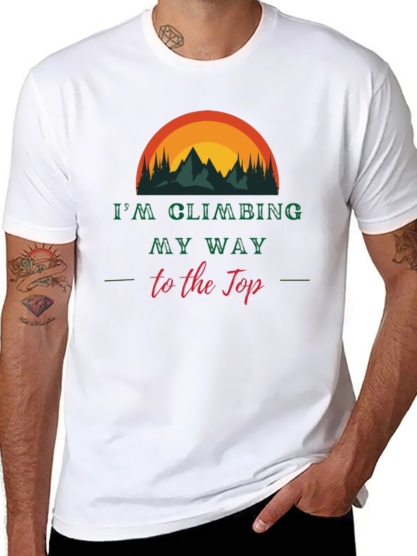 Climbing My Way to the Top Graphic Tee