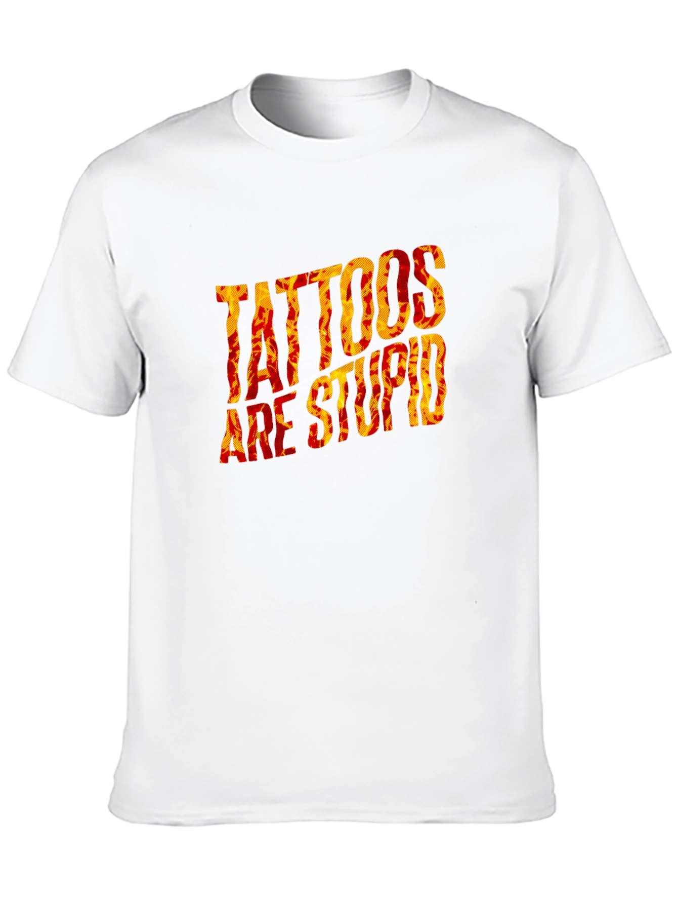 Tattoos Are Stupid Graphic Black T-Shirt