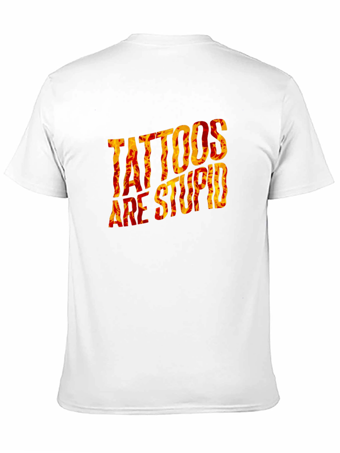 Tattoos Are Stupid Graphic Black T-Shirt