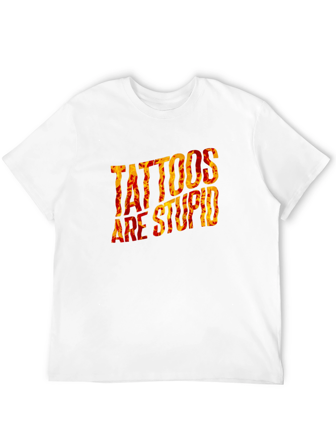 Tattoos Are Stupid Graphic Black T-Shirt