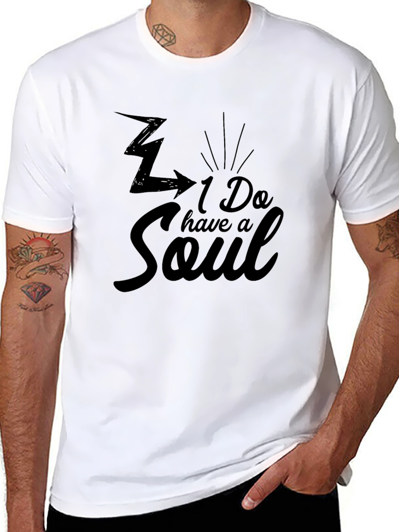 I Do Have a Soul Graphic T-Shirt - Black