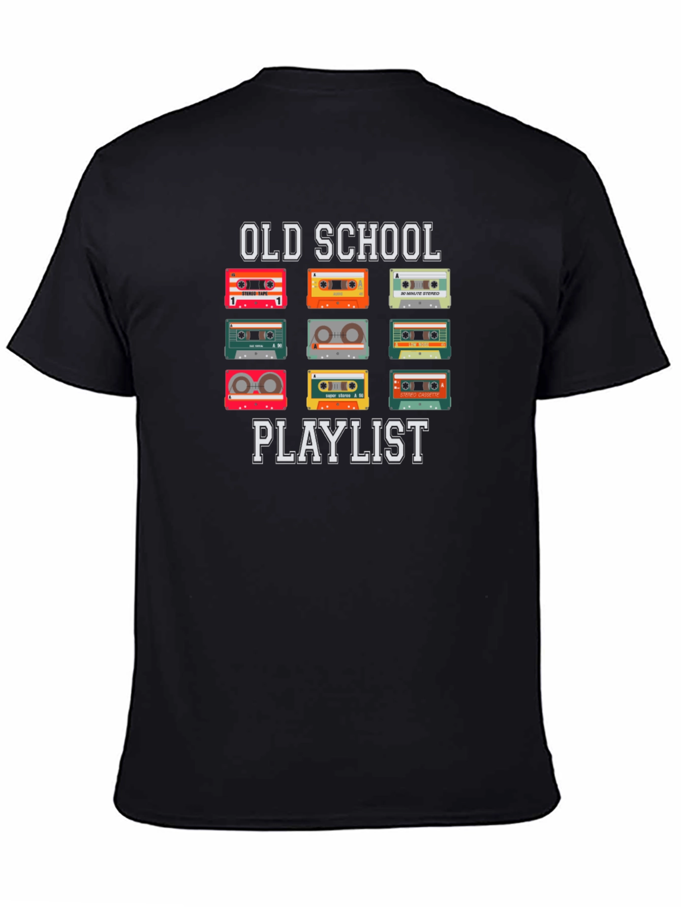 Old School Playlist Cassette Tape T-Shirt