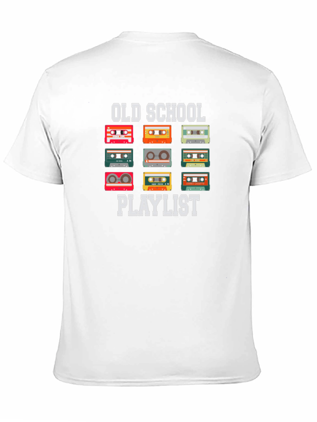 Old School Playlist Cassette Tape T-Shirt