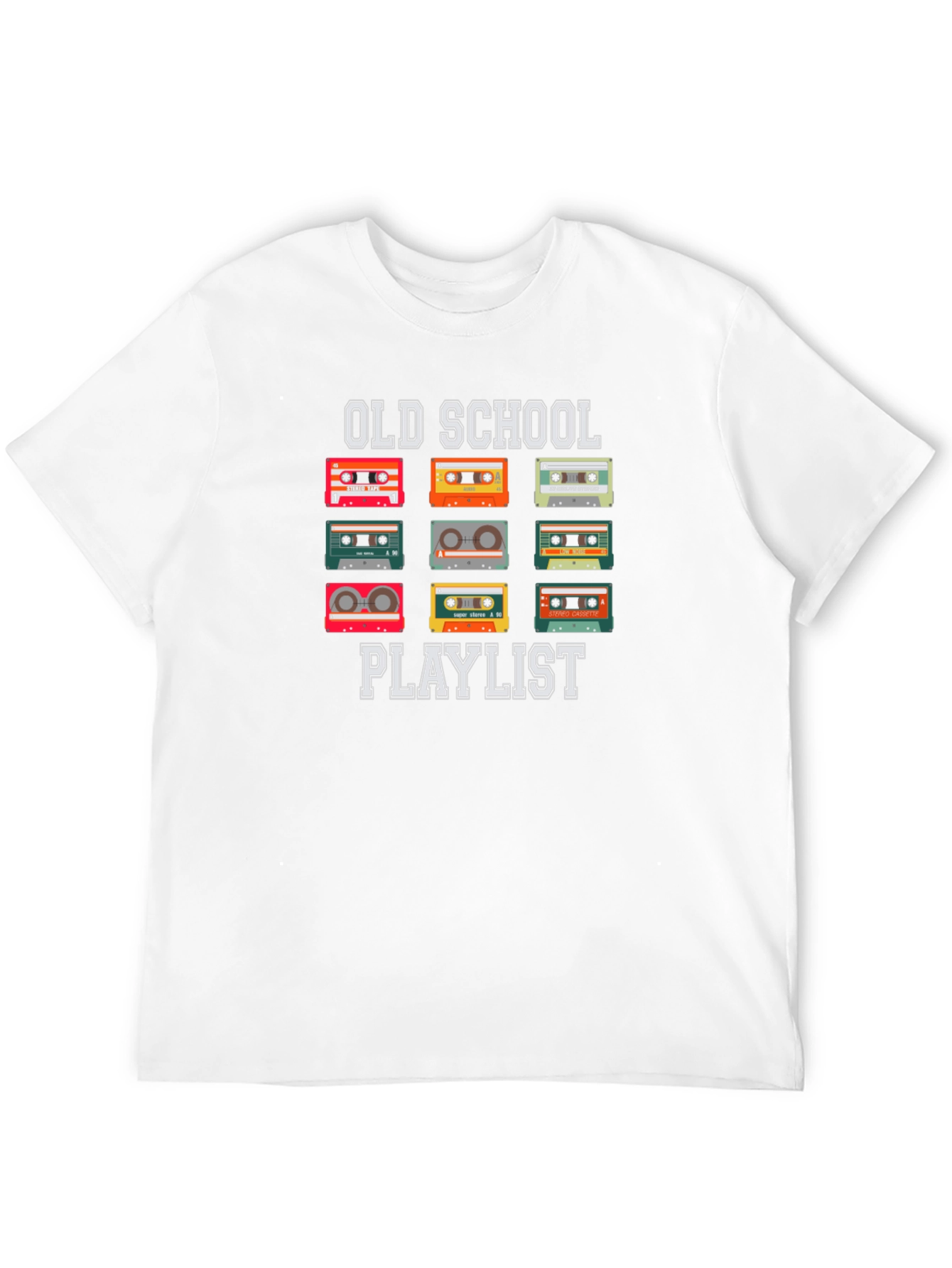 Old School Playlist Cassette Tape T-Shirt