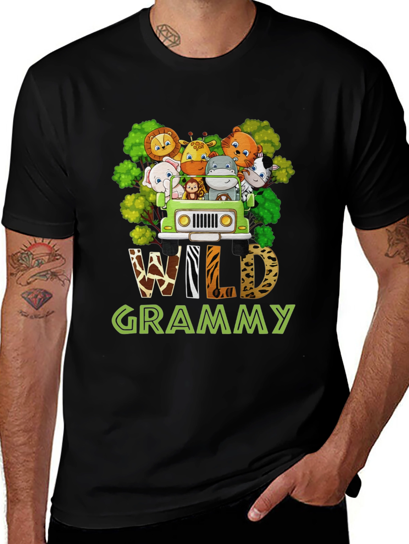 Wild Grammy Animal Print T-Shirt