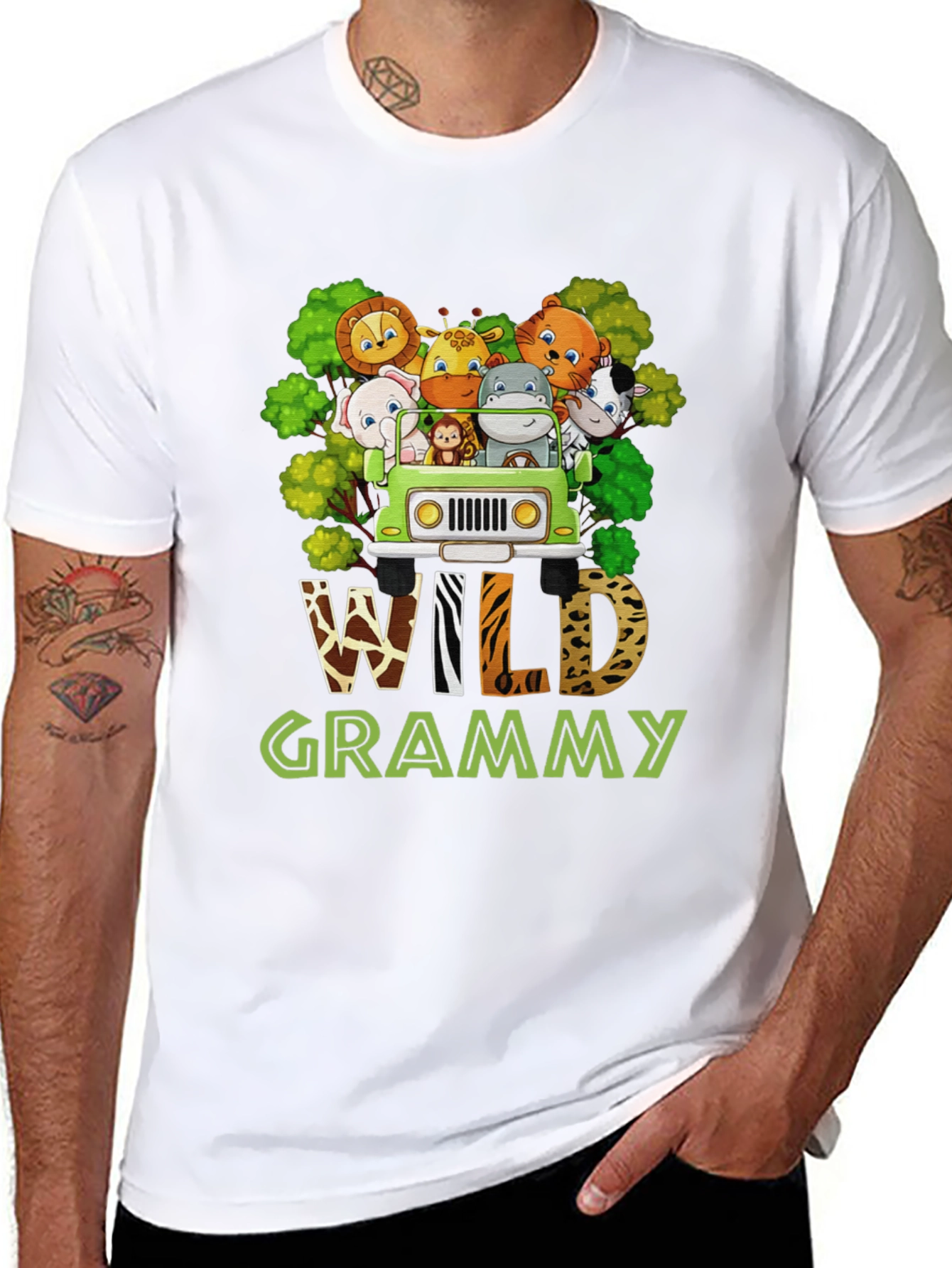 Wild Grammy Animal Print T-Shirt