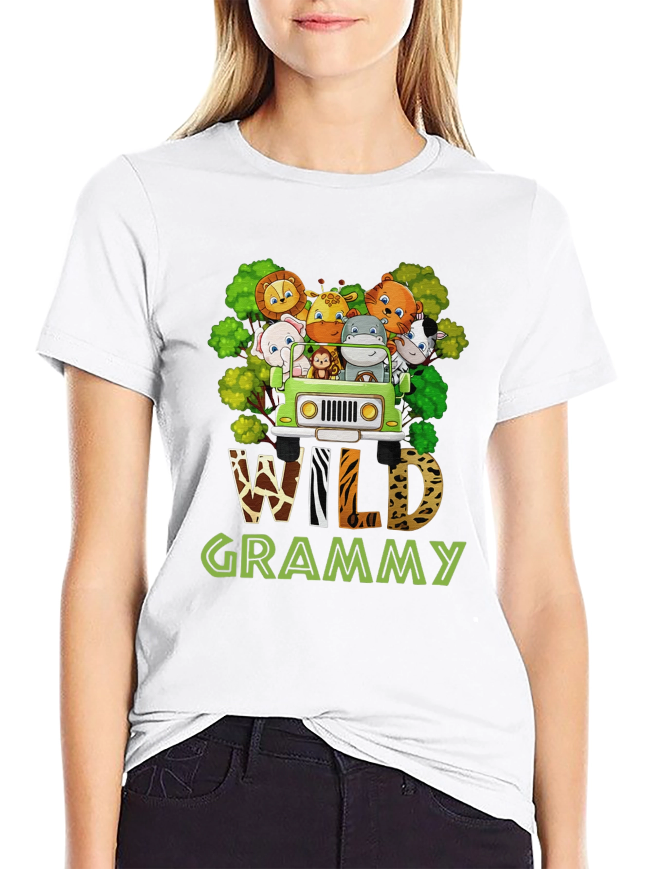 Wild Grammy Animal Print T-Shirt
