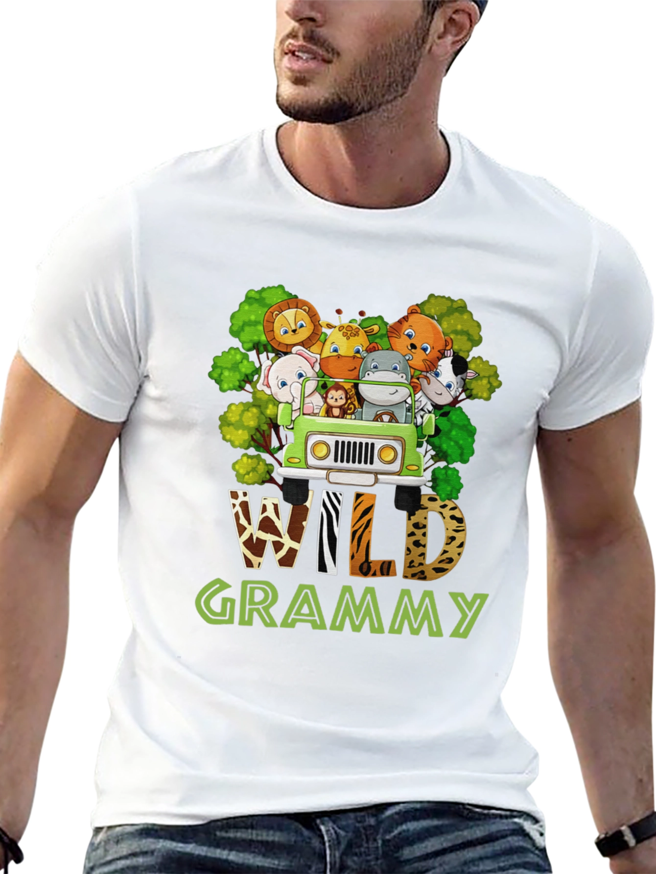 Wild Grammy Animal Print T-Shirt