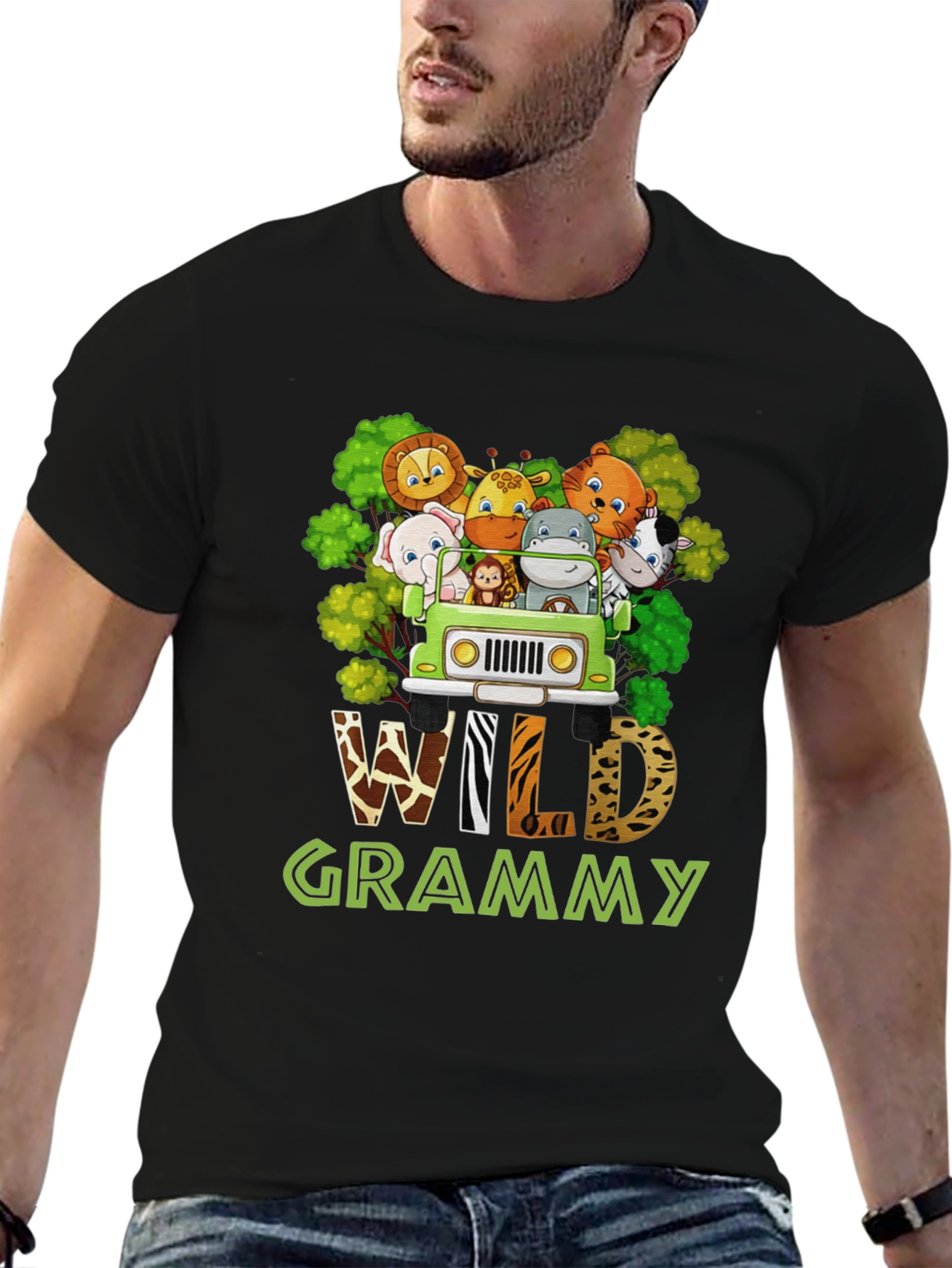 Wild Grammy Animal Print T-Shirt