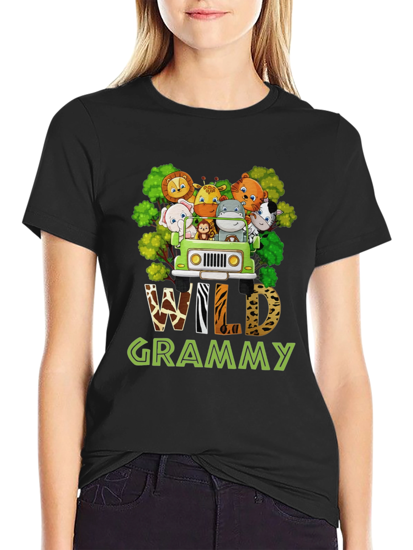 Wild Grammy Animal Print T-Shirt