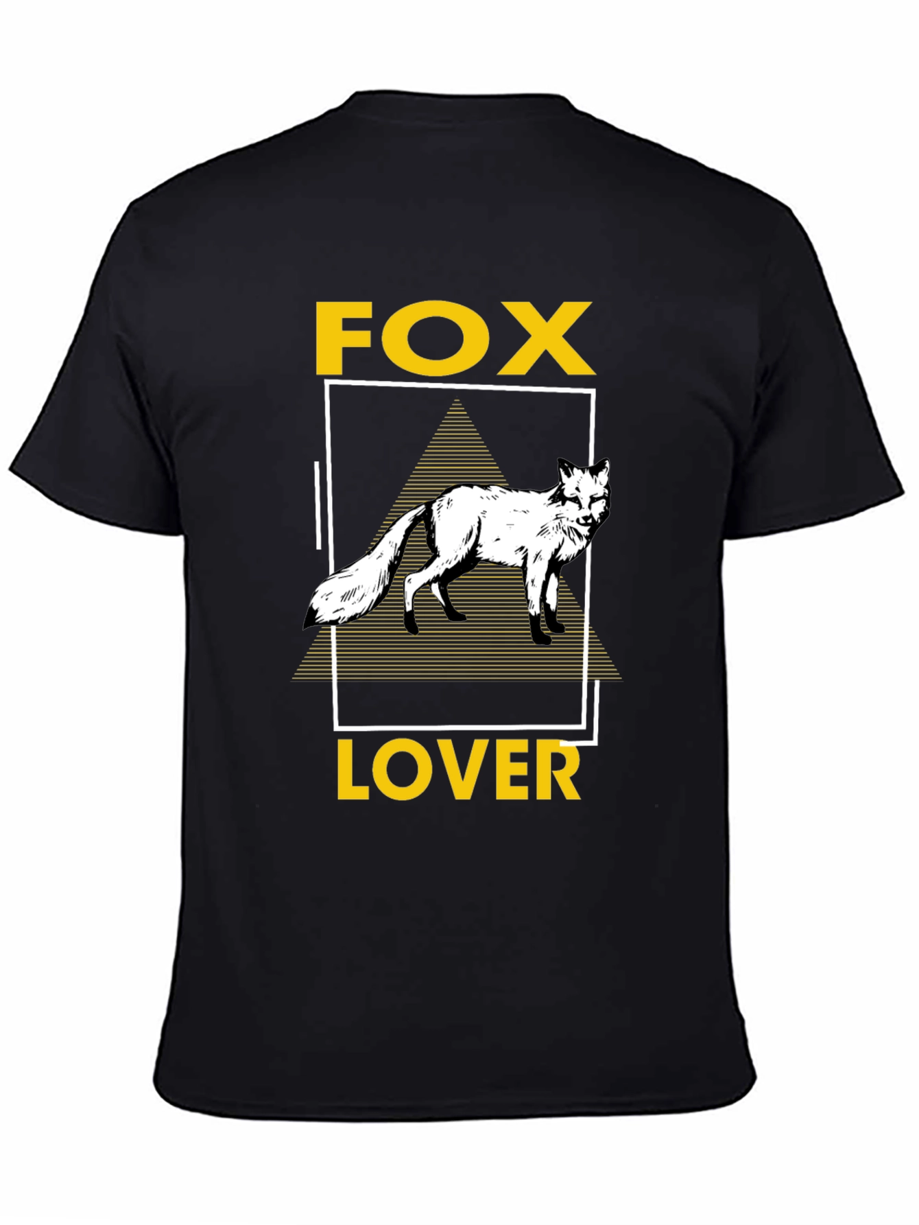 Fox Lover Graphic Tee - Unisex Black T-Shirt