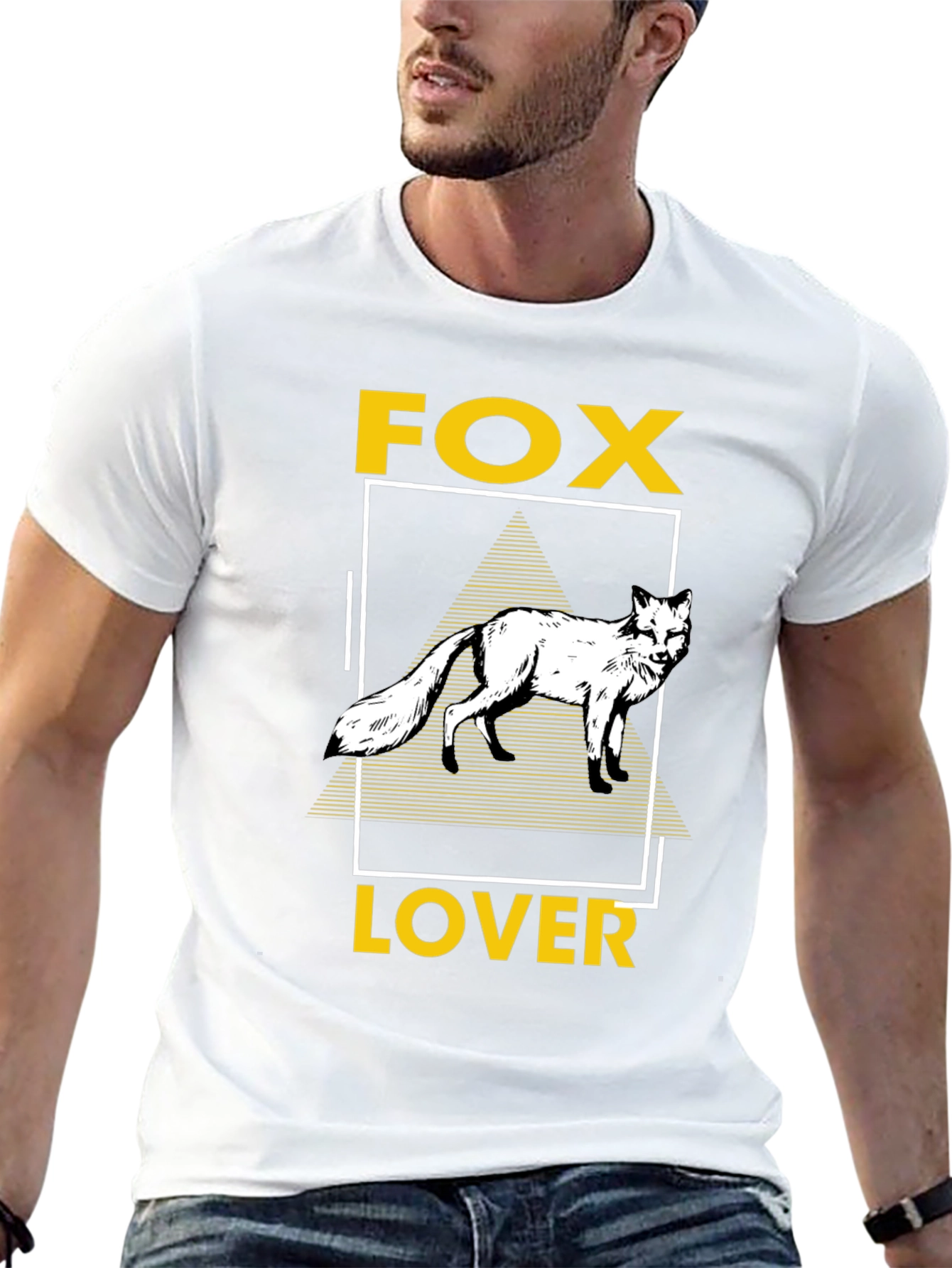 Fox Lover Graphic Tee - Unisex Black T-Shirt
