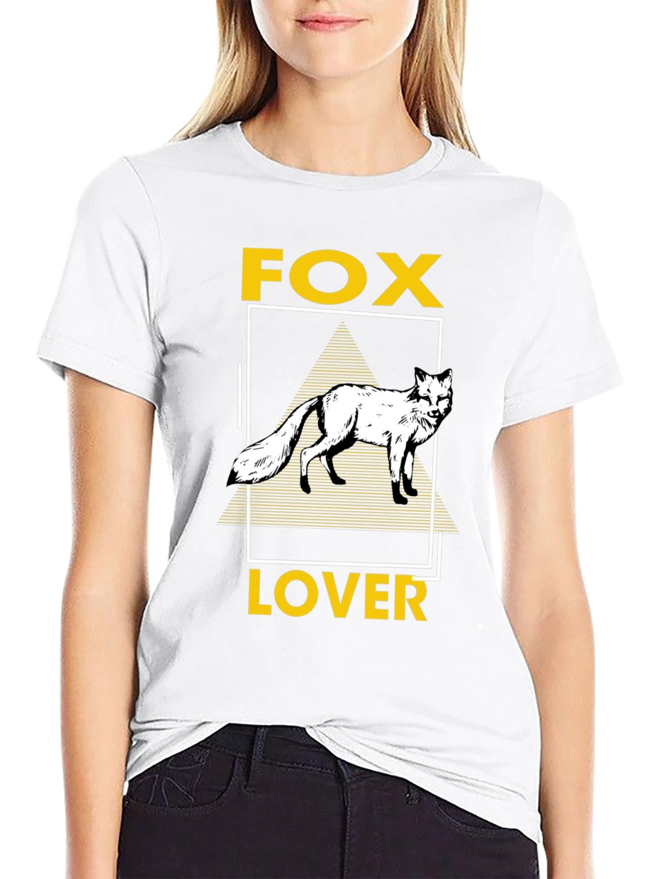 Fox Lover Graphic Tee - Unisex Black T-Shirt