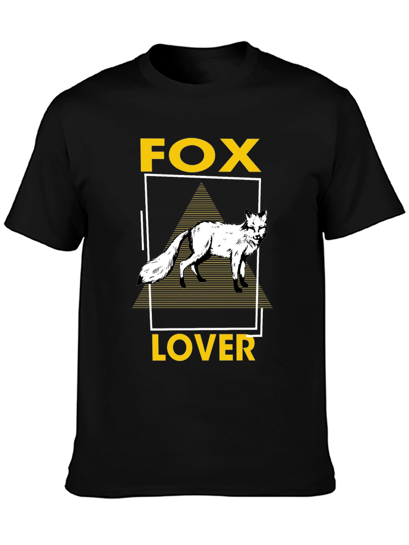 Fox Lover Graphic Tee - Unisex Black T-Shirt
