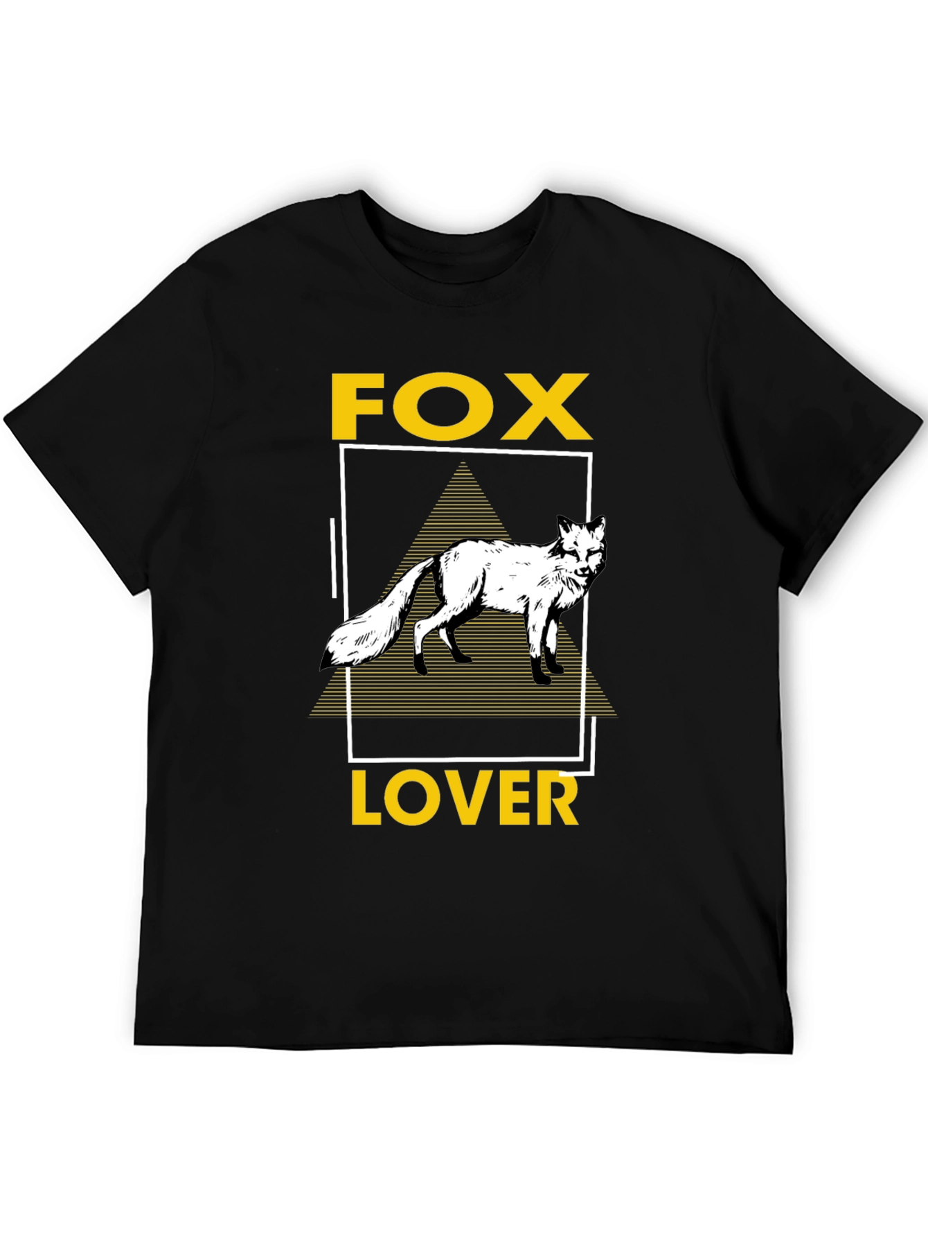 Fox Lover Graphic Tee - Unisex Black T-Shirt