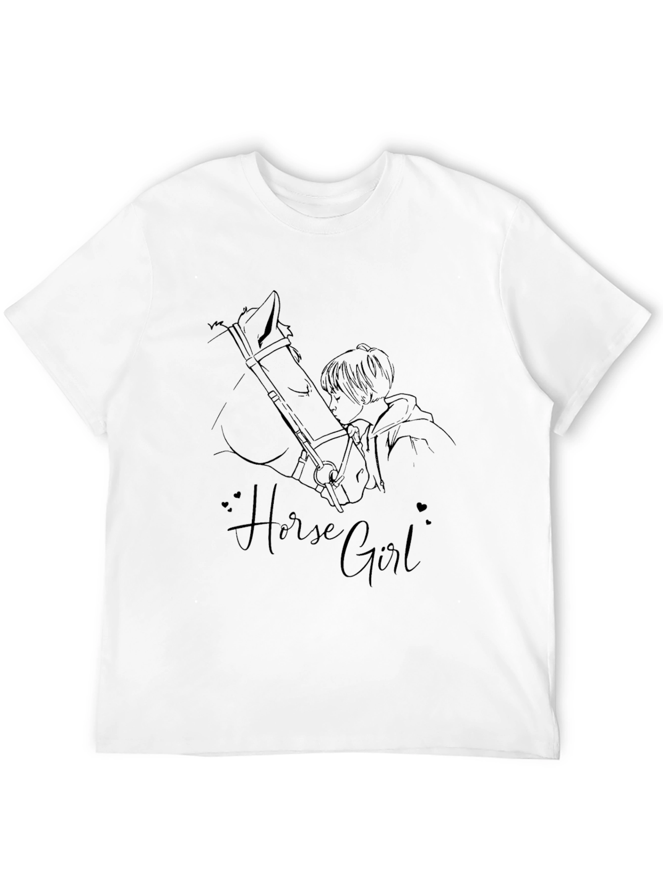 Horse Girl Black T-Shirt