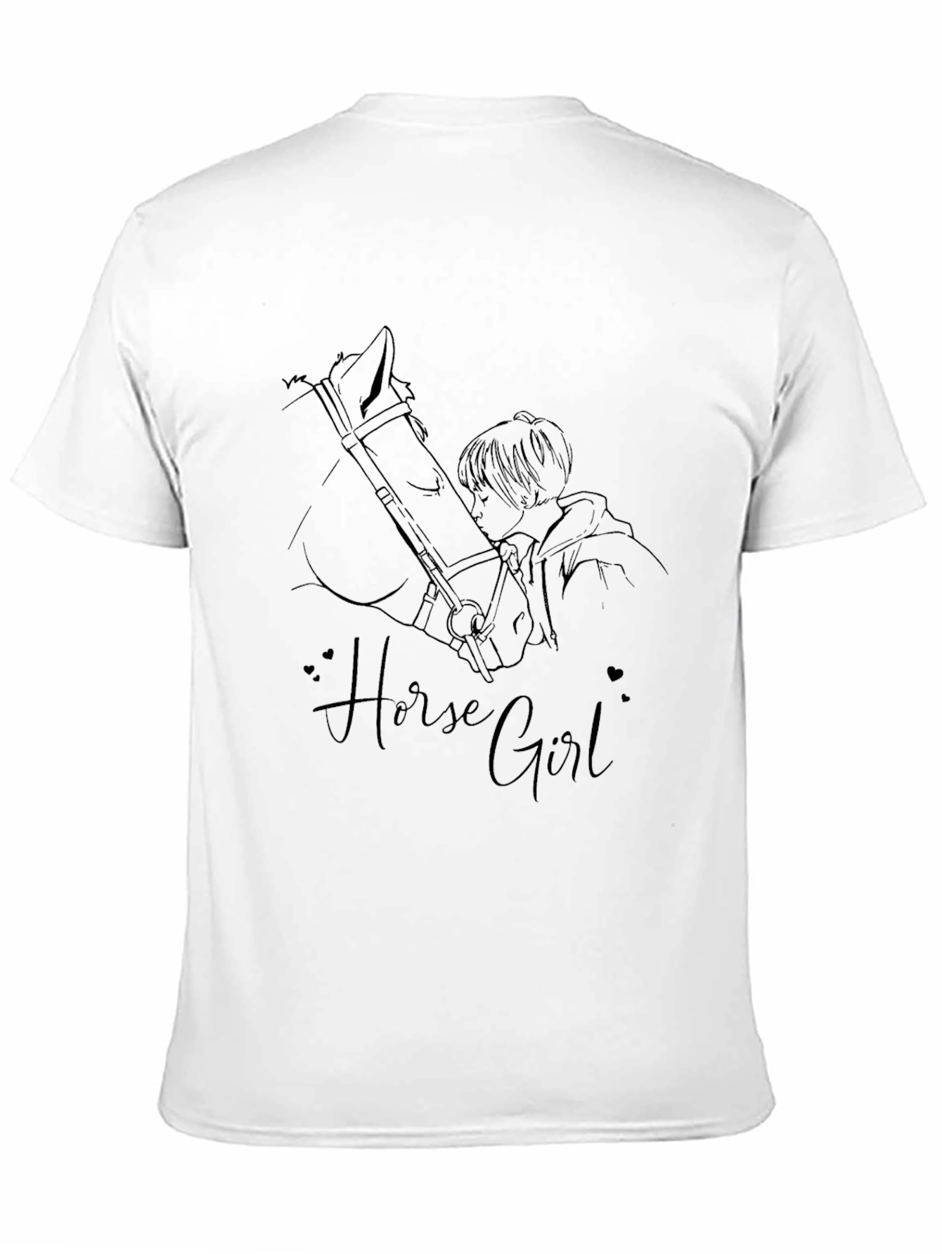 Horse Girl Black T-Shirt